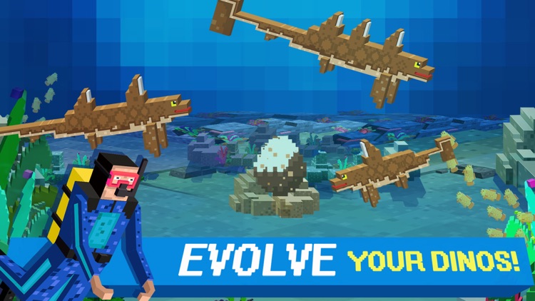 Sea Jurassic Craft - Dino & Shark Tiny World games screenshot-4