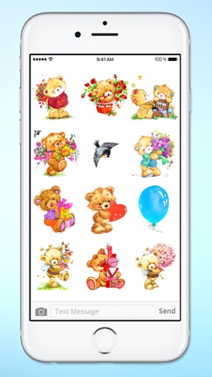 Teddy Bear Birthday and Love Sticker Pack(圖3)-速報App