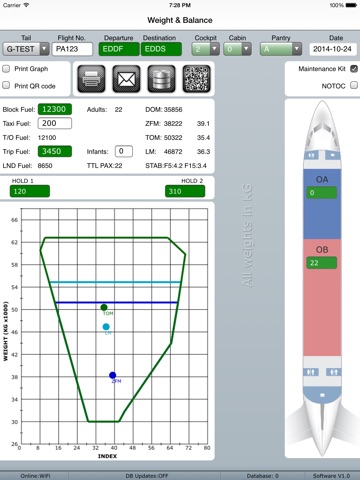 Pan Aero Mass and Balance B737 screenshot 2