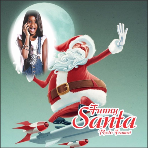 Funny Santa Photo Frame Selfie 3D Wallpaper Effect