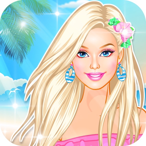 Princess beach dress - baby games icon