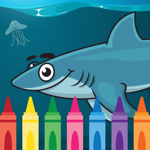 Coloring Book Sea Fish : color pages for me - free iOS App