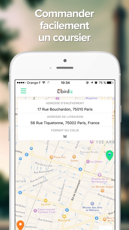 Birdiz - Coursier à la demande