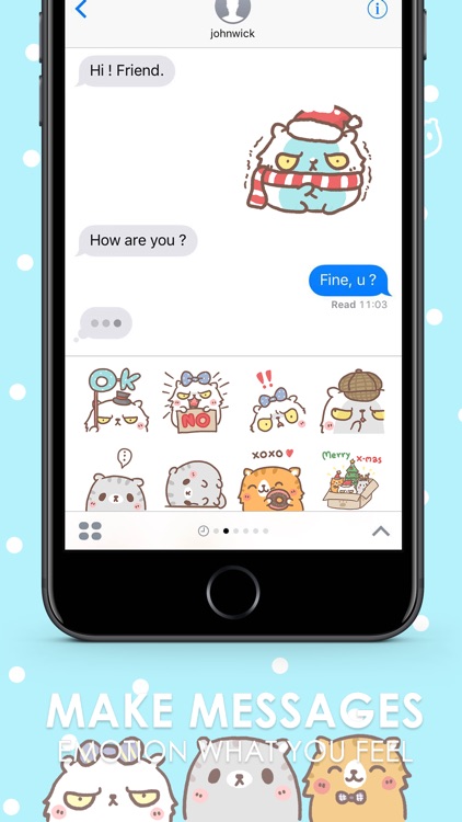 Moody the Angry Cat Stickers Keyboard By ChatStick