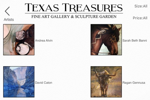 Texas Treasures Fine Art Gallery screenshot 4