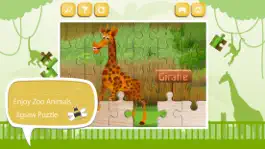 Game screenshot Learn Zoo Animals Jigsaw Puzzle Game For Kids apk