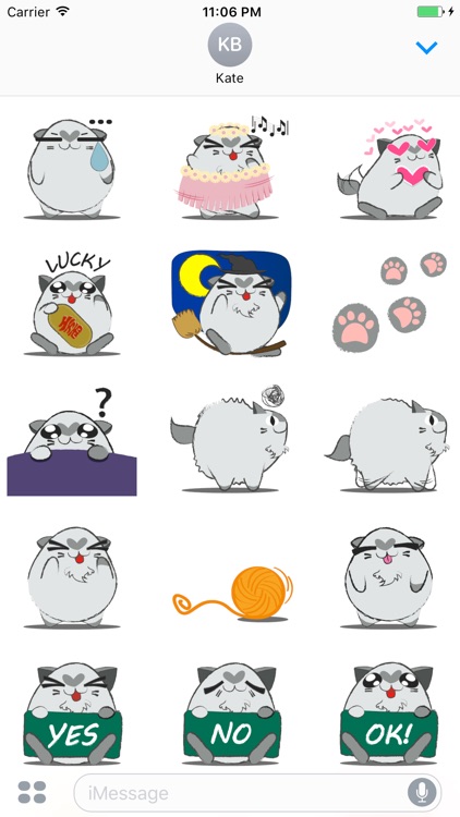 Kul The Lazy Fat Cat Sticker