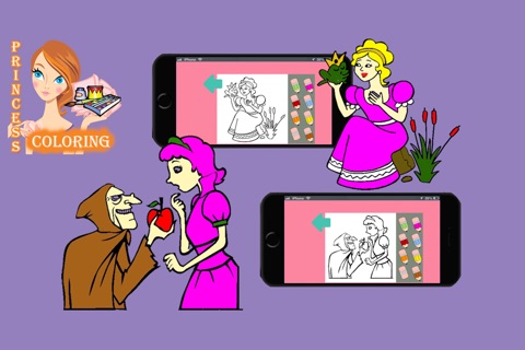 princess fairy tales coloring pages book babies screenshot 2