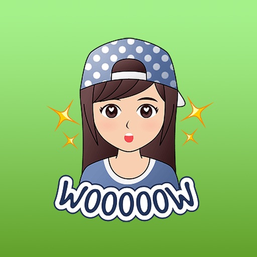 A Trendy Girl Stickers for iMessage icon