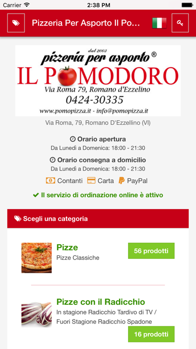 How to cancel & delete Pizzeria asporto Il Pomodoro from iphone & ipad 1
