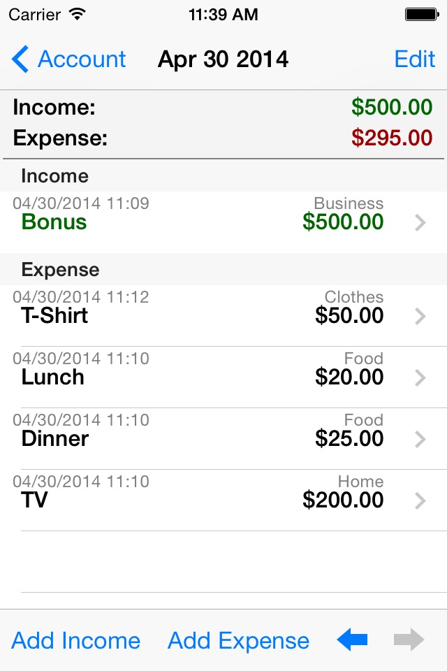 iSpending - Expense Tracker screenshot 2