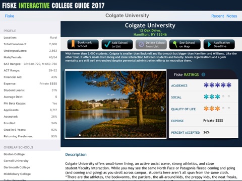 Fiske Interactive College Guide 2017 screenshot 4