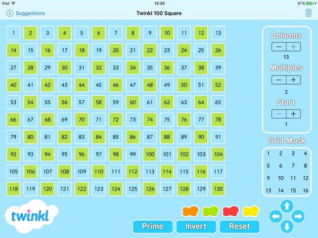 Twinkl 100 Square Number Grid(圖4)-速報App