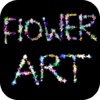Flower Name Art - Draw & Paint in Flower Shape