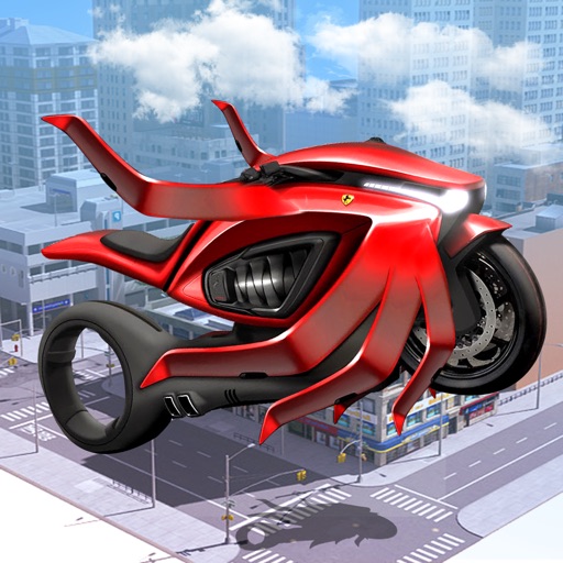 Hover Bike Driving Robot: Flying Simulator Icon