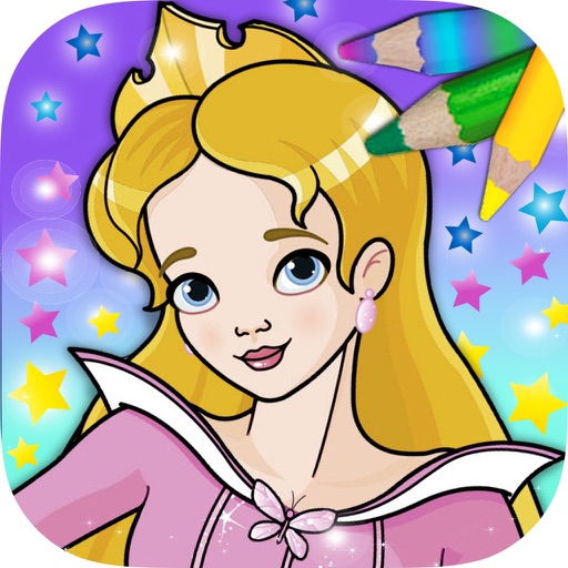 Fairy princess coloring book pages for kids by Maria Amparo Ricos