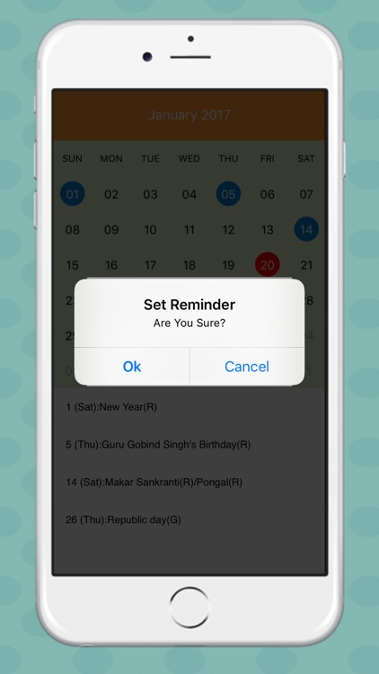 Holidays Calendar 2017 screenshot-4