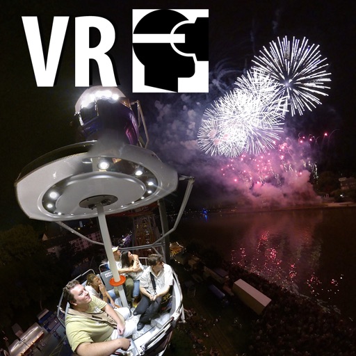 VR City Fireworks Big Wheel Virtual Reality 360 icon