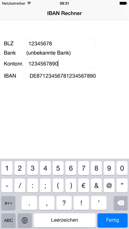 Bankleitzahlen screenshot-3