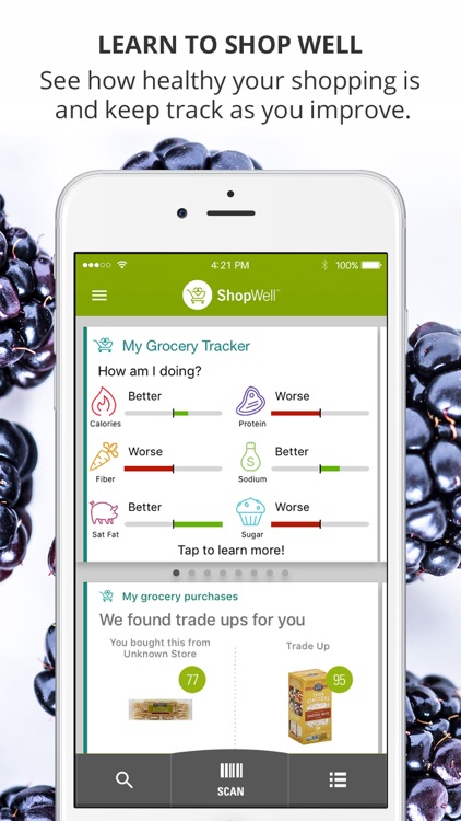 ShopWell - Healthy Diet & Grocery Food Scanner