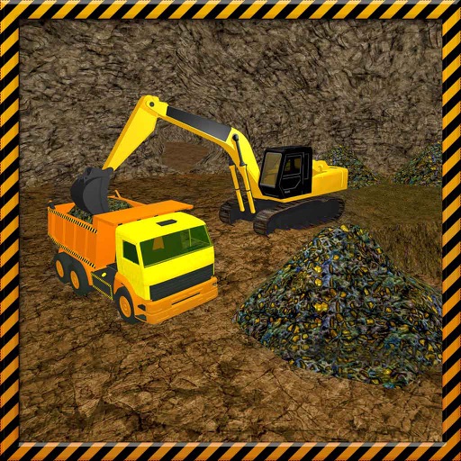 Gold Digger Crane Crew & Heavy Machinery Driving Icon