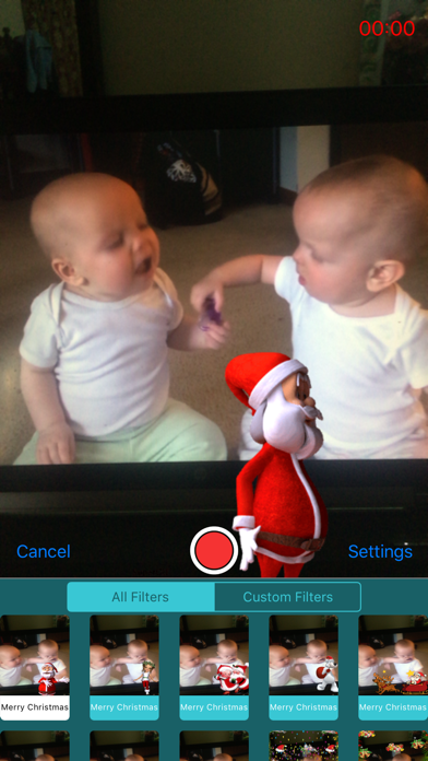 How to cancel & delete Video Filters - Christmas Dancing - Facee Time from iphone & ipad 3