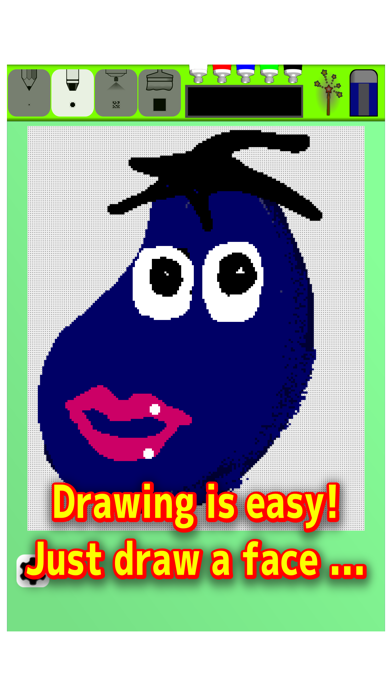 Draw->Dance! Drawing the face - edu app screenshot 2