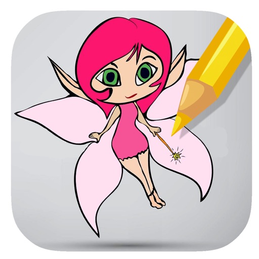 Free Coloring Book Game Angel Fairy Version iOS App