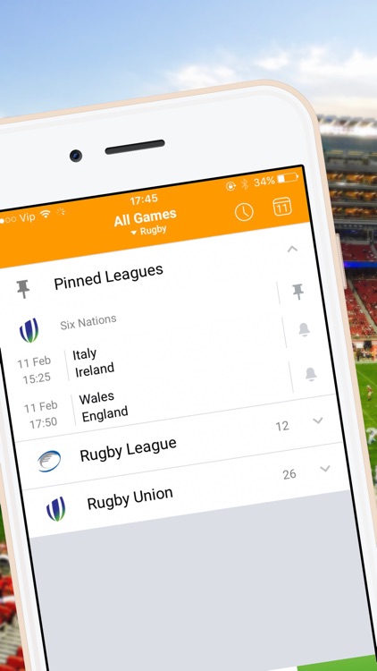 Live-Score for Rugby 6 Nations Championship 2017