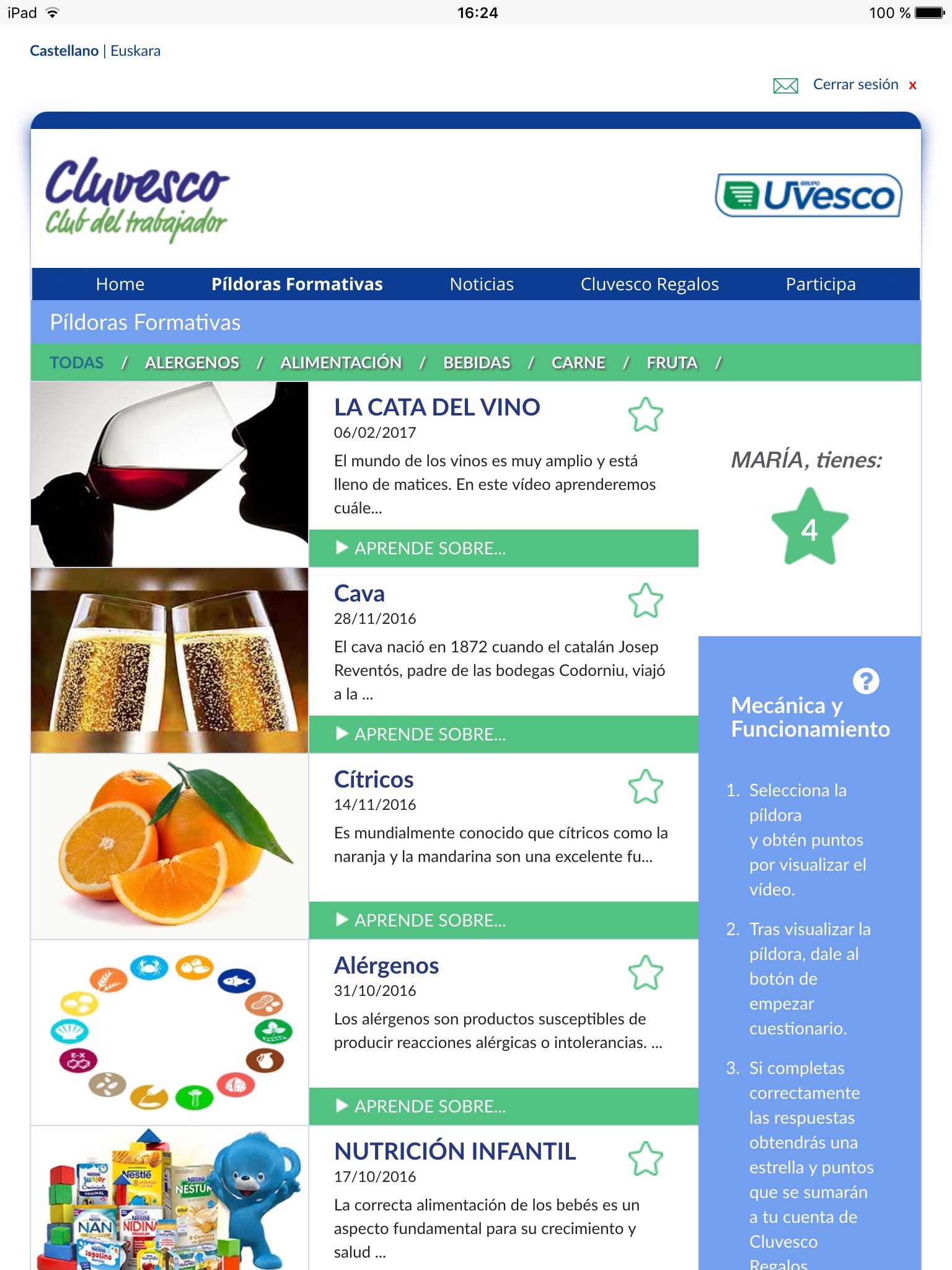 CLUVESCO Trabajadores screenshot 2