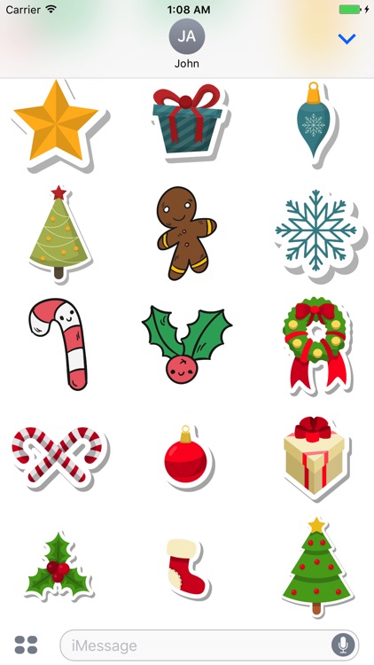 Christmas New Year Stickers