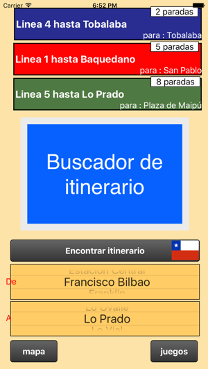 Metro de Santiago - Mapa y Buscador de Itinerarios(圖1)-速報App