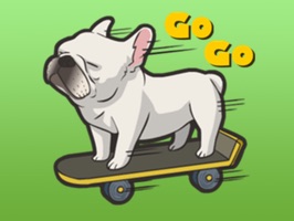 Cute sticker for French Bulldog lovers, show your feelings through the cute dog~