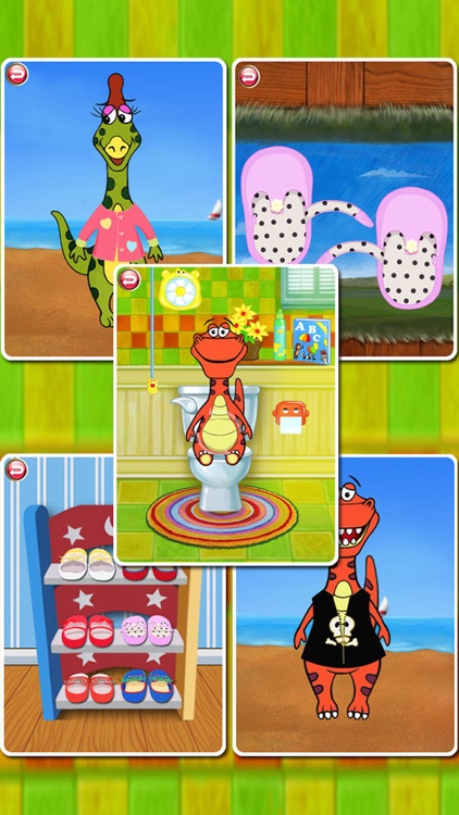 Dino Bath & Dress Up- Potty training app for kids