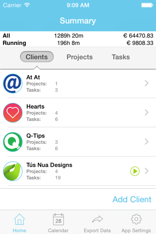 myWorkTimeLite - náhled
