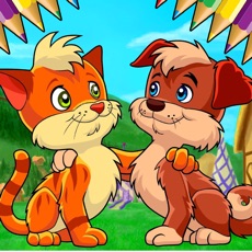 Activities of Puppy Kitten Coloring Book - Painting and Drawing