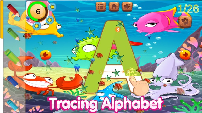 ABC tracing number alphabet 1st grade classroom(圖2)-速報App