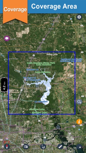 Houston offline gps chart for lake and park trails(圖1)-速報App