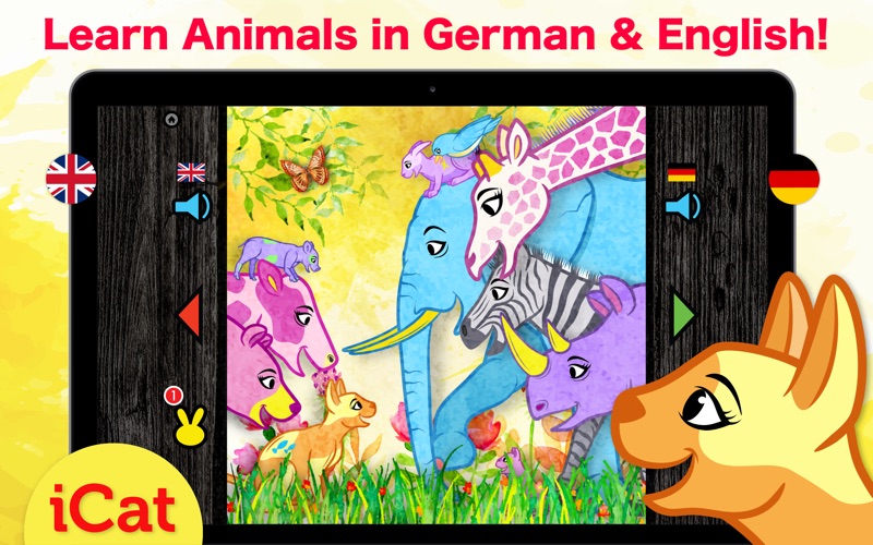 Learn German &amp; English - Toddler &amp; Kids Animals thumbnail 1