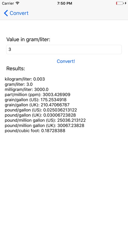 Solution concentration converter