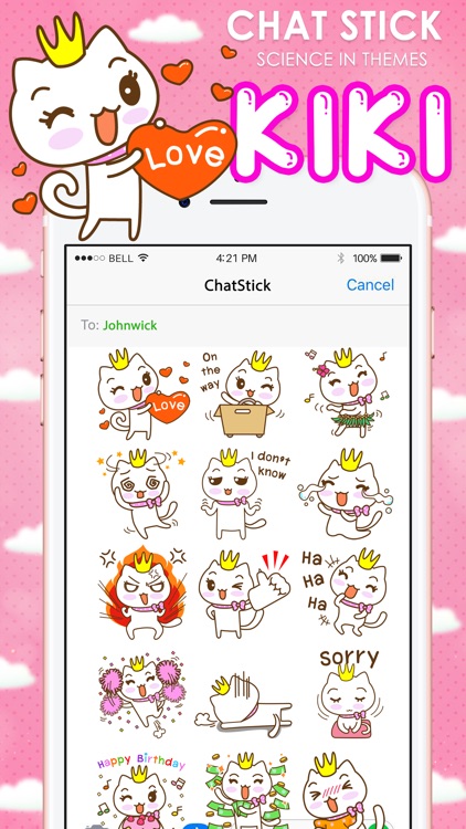 KIKI Stickers Emoji Keyboard By ChatStick