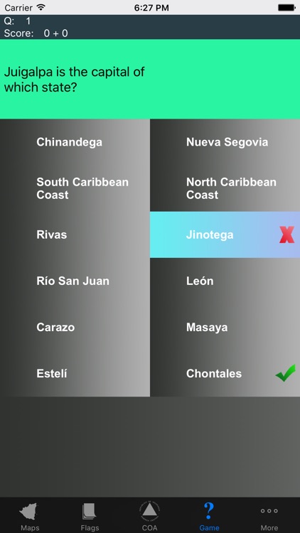 Nicaragua Department Maps and Capitals screenshot-3