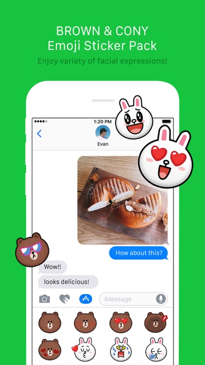 BROWN & CONY Emoji Stickers - LINE FRIENDS