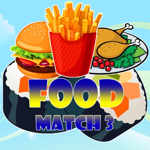 Food Match 3 - build Food Puzzle & Game for kids Icon