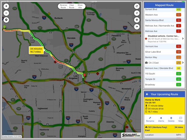 Sigalert Com Live Traffic Reports On The App Store
