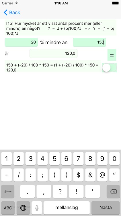 Procentmatematik - percent calculator screenshot-3
