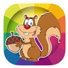 Kids Coloring Page Squirrel Game