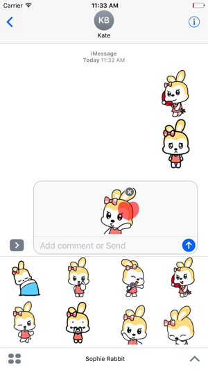 Sophie Rabbit - Animated Stickers And Emoticons(圖1)-速報App