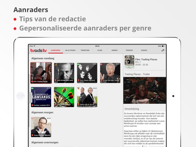 TVGiDS.tv 1.0 voor iPad