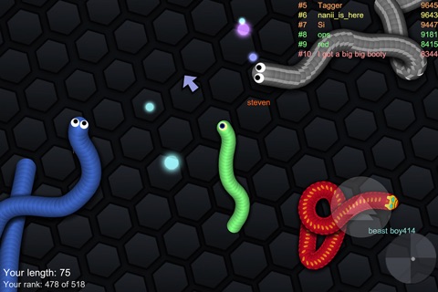 Slither Dash - Rolling Color.IO Snake Flip Game screenshot 3